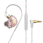 QKZ SK8 Auricular desportivo intra-auricular dinâmico com ficha de 3,5 mm, monitor HiFi com microfone