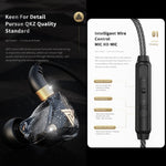 QKZ SK8 Auricular desportivo intra-auricular dinâmico com ficha de 3,5 mm, monitor HiFi com microfone