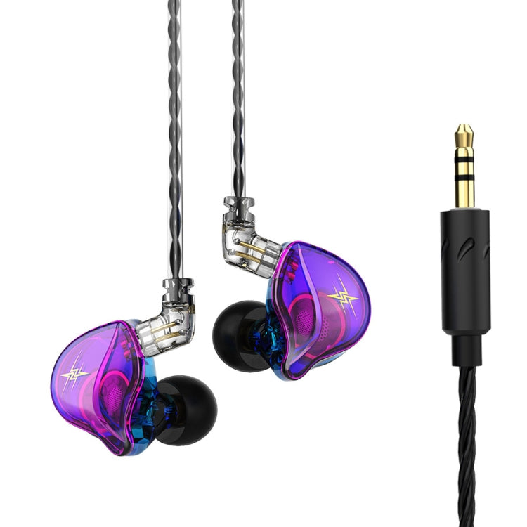 QKZ ZXT Auricular desportivo intra-auricular com fio, controlo e ficha, monitor de palco estéreo HiFi, versão standard, com microfone