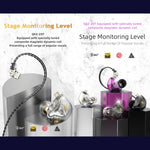 QKZ ZXT Auricular desportivo intra-auricular com fio, controlo e ficha, monitor de palco estéreo HiFi, versão standard, com microfone