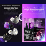 QKZ ZXT Auricular desportivo intra-auricular com fio, controlo e ficha, monitor de palco estéreo HiFi, versão standard, com microfone