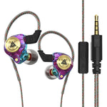 QKZ AK3 FiLe Auricular In-ear Subwoofer com Controlo por Fios e Microfone