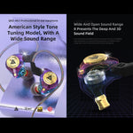 QKZ AK3 FiLe Auricular In-ear Subwoofer com Controlo por Fios e Microfone