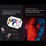 QKZ AK3 FiLe Auricular In-ear Subwoofer com Controlo por Fios e Microfone