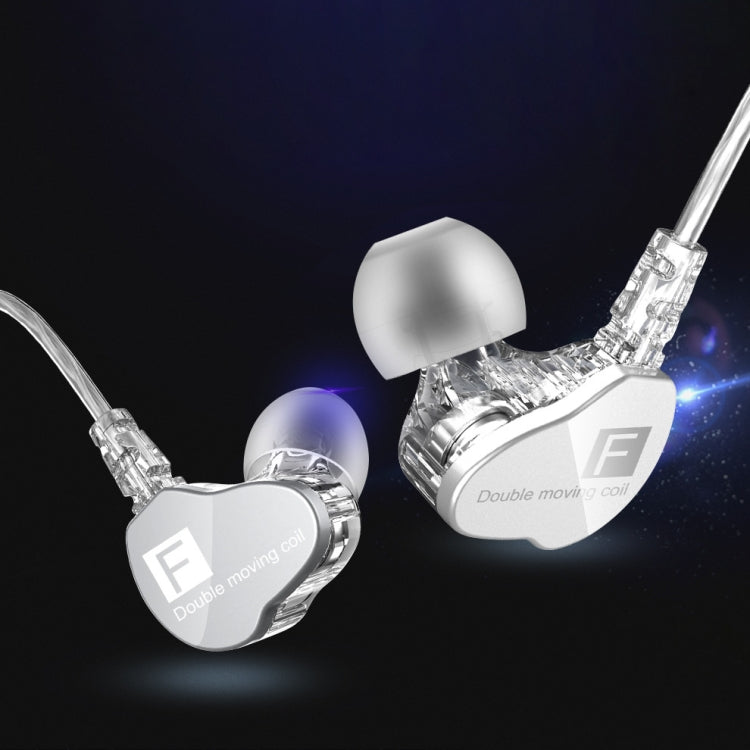 QKZ F910 Auricular In-ear Subwoofer Duplo Dinâmico