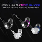 QKZ F910 Auricular In-ear Subwoofer Duplo Dinâmico