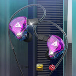 QKZ VK4 Auricular In-ear Subwoofer HiFi com Controlo por Fios e Microfone