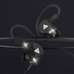 QKZ VK4 Auricular In-ear Subwoofer HiFi com Controlo por Fios e Microfone