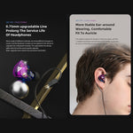 QKZ VK4 Auricular In-ear Subwoofer HiFi com Controlo por Fios e Microfone