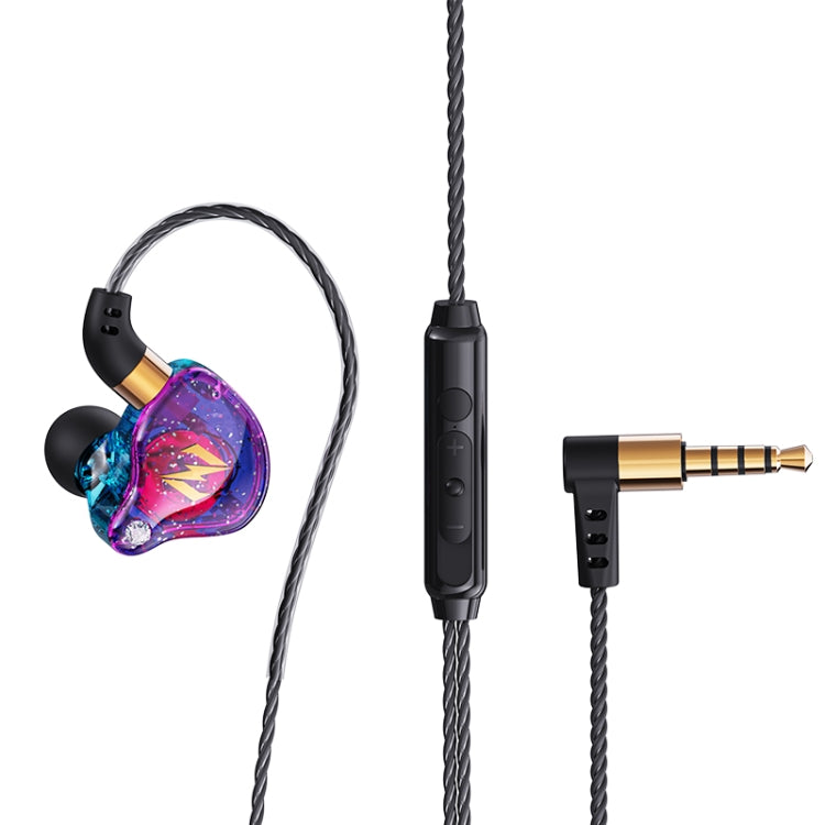 QKZ ZEN Auricular In-ear Subwoofer com Controlo por Fios para Música, Corrida e Desporto, com Microfone