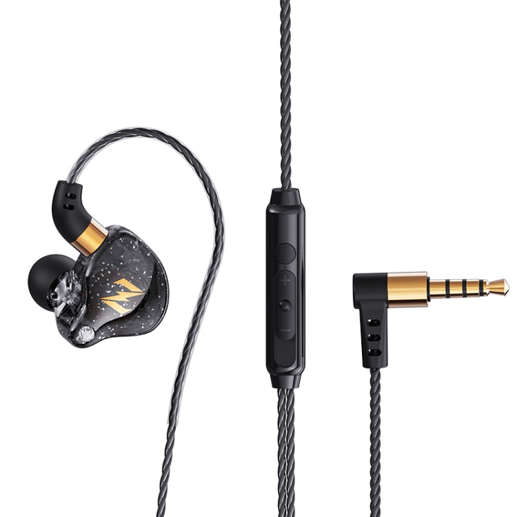 QKZ ZEN Auricular In-ear Subwoofer com Controlo por Fios para Música, Corrida e Desporto, com Microfone