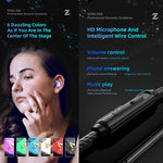 QKZ ZEN Auricular In-ear Subwoofer com Controlo por Fios para Música, Corrida e Desporto, com Microfone