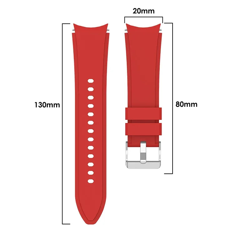Correia de Relógio em Silicone mm, Para Samsung Galaxy Watch 5 40mm, Para Samsung Galaxy Watch 5 Pro 45mm