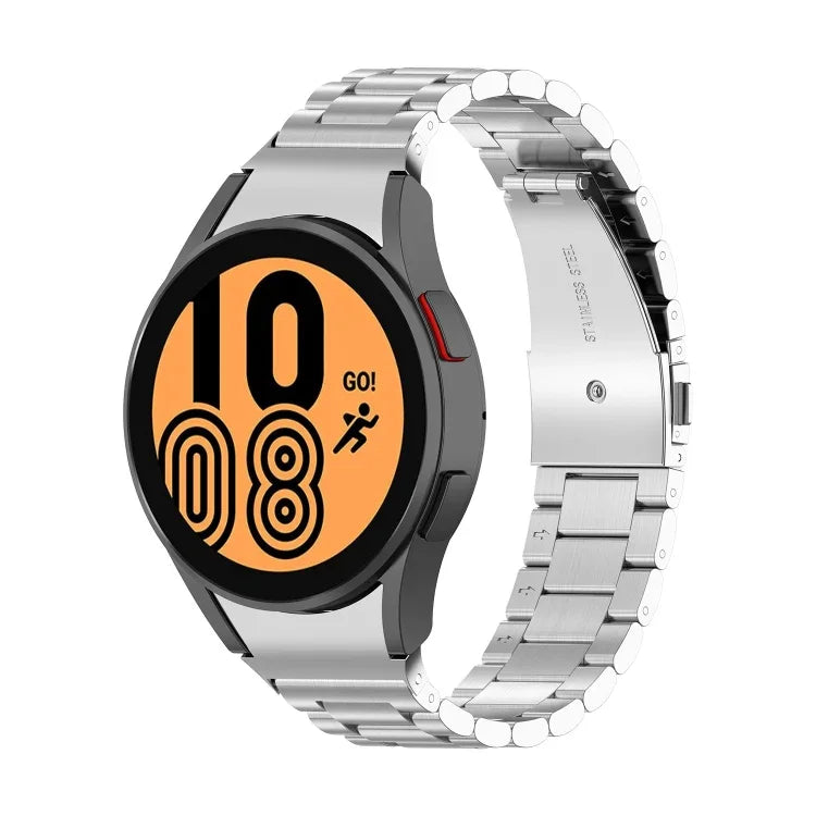 Correia de Relógio em Aço com Três Fios, Para Samsung Galaxy Watch 5 40mm, Para Samsung Galaxy Watch 5 Pro 45mm