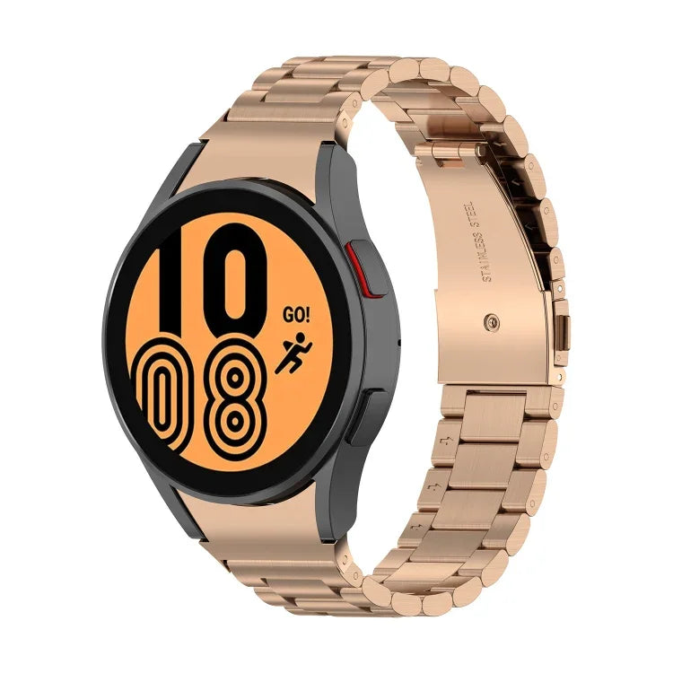 Correia de Relógio em Aço com Três Fios, Para Samsung Galaxy Watch 5 40mm, Para Samsung Galaxy Watch 5 Pro 45mm