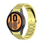 Correia de Relógio em Aço com Três Fios, Para Samsung Galaxy Watch 5 40mm, Para Samsung Galaxy Watch 5 Pro 45mm