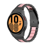 Correia de Relógio em Aço com Três Fios, Para Samsung Galaxy Watch 5 40mm, Para Samsung Galaxy Watch 5 Pro 45mm