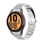 Correia de Relógio em Aço com Três Fios, Para Samsung Galaxy Watch 5 40mm, Para Samsung Galaxy Watch 5 Pro 45mm