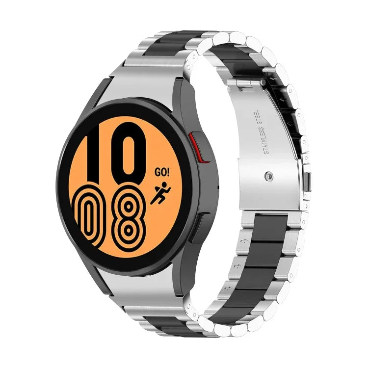 Correia de Relógio em Aço com Três Fios, Para Samsung Galaxy Watch 5 40mm, Para Samsung Galaxy Watch 5 Pro 45mm