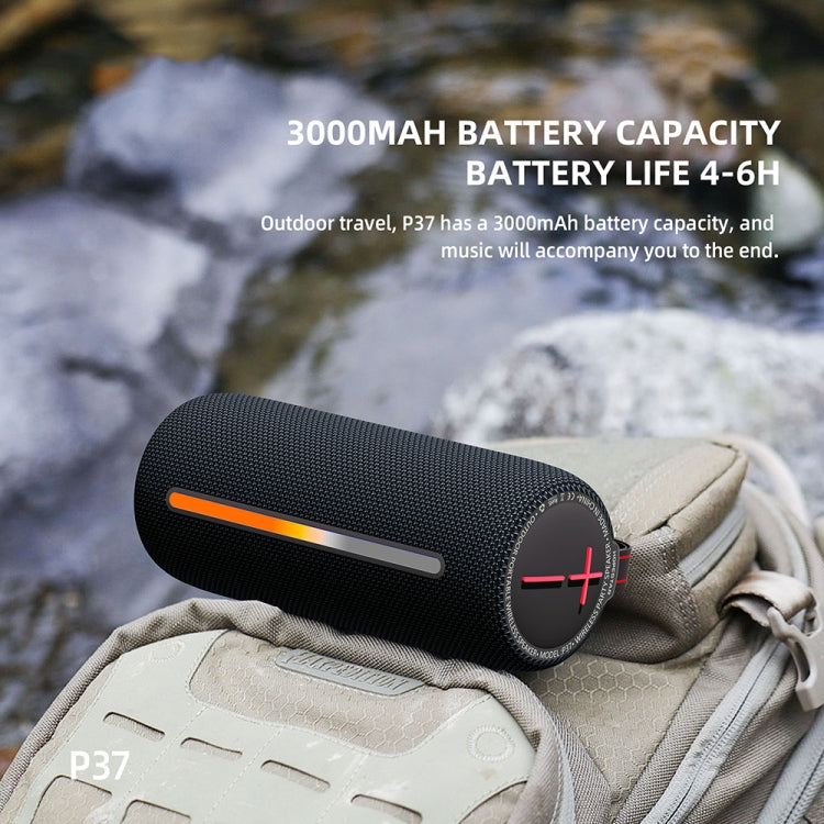HOPESTAR P37 Altifalante Bluetooth Sem Fios Resistente à Água Portátil com Luz RGB para Exterior