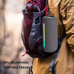 HOPESTAR P39 Altifalante Bluetooth Sem Fios Resistente à Água com Luz RGB para Exterior