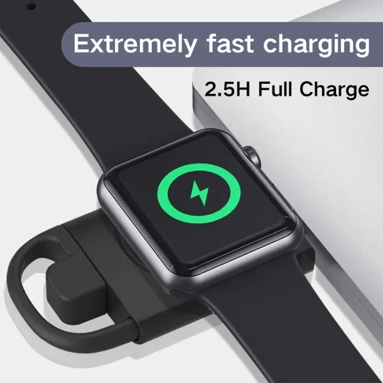 Carregador inteligente portátil sem fios T09-A com dupla USB para Apple Watch Series, para Apple Watch Series