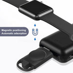Carregador inteligente portátil sem fios T09-A com dupla USB para Apple Watch Series, para Apple Watch Series