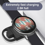 Carregador Portátil Sem Fios T09-S USB+Type-C para Smartwatch Samsung Watch Series, Para Samsung Watch Series