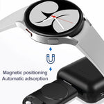 Carregador Portátil Sem Fios T09-S USB+Type-C para Smartwatch Samsung Watch Series, Para Samsung Watch Series