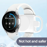 Carregador Portátil Sem Fios T09-S USB+Type-C para Smartwatch Samsung Watch Series, Para Samsung Watch Series