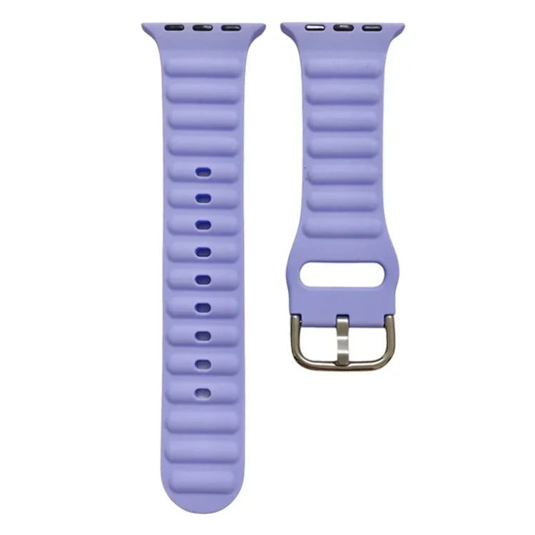Single Color Silicone Watch Band For Apple Watch Series, 7 45mm / 6&SE&5&4 44mm / 3&2&1 42mm, 7 41mm / 6&SE&5&4 40mm / 3&2&1 38mm