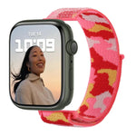 Nylon Loop Watch Band For Apple Watch Series, 7 45mm / 6&SE&5&4 44mm / 3&2&1 42mm, 7 41mm / 6&SE&5&4 40mm / 3&2&1 38mm