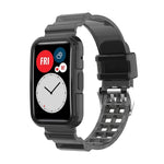 For Huawei Watch Fit 2 Integrated Transparent Silicone Watch Band, For Huawei Watch Fit 2