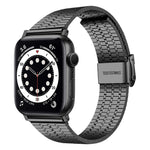 Correia de Aço para Apple Watch Series, 7 45mm / 6&SE&5&4 44mm / 3&2&1 42mm, 7 41mm / 6&SE&5&4 40mm / 3&2&1 38mm