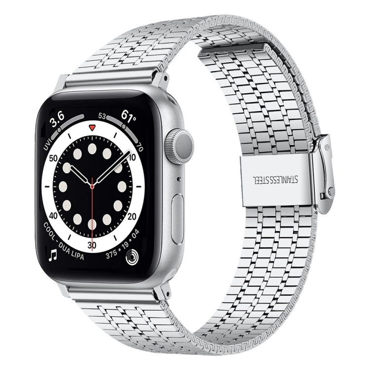 Correia de Aço para Apple Watch Series, 7 45mm / 6&SE&5&4 44mm / 3&2&1 42mm, 7 41mm / 6&SE&5&4 40mm / 3&2&1 38mm
