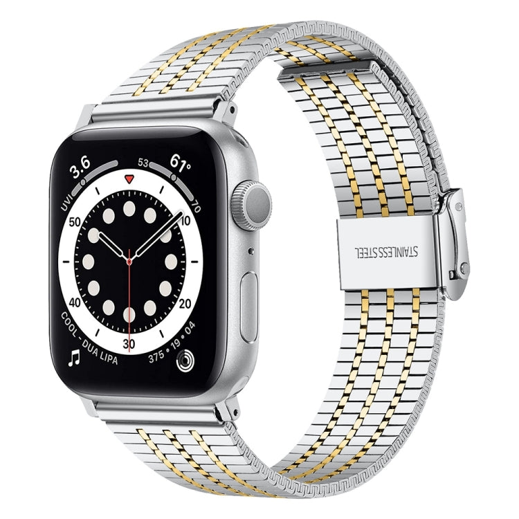 Correia de Aço para Apple Watch Series, 7 45mm / 6&SE&5&4 44mm / 3&2&1 42mm, 7 41mm / 6&SE&5&4 40mm / 3&2&1 38mm