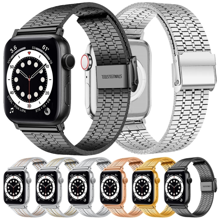 Correia de Aço para Apple Watch Series, 7 45mm / 6&SE&5&4 44mm / 3&2&1 42mm, 7 41mm / 6&SE&5&4 40mm / 3&2&1 38mm