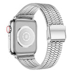Correia de Aço para Apple Watch Series, 7 45mm / 6&SE&5&4 44mm / 3&2&1 42mm, 7 41mm / 6&SE&5&4 40mm / 3&2&1 38mm