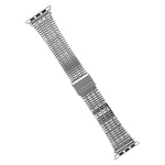 Correia de Aço para Apple Watch Series, 7 45mm / 6&SE&5&4 44mm / 3&2&1 42mm, 7 41mm / 6&SE&5&4 40mm / 3&2&1 38mm