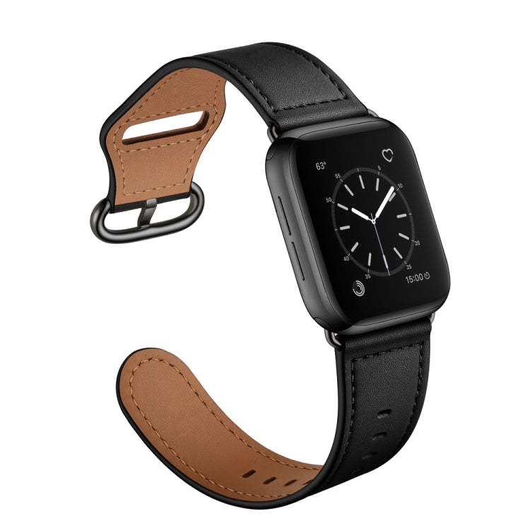 Pulseira de Couro Genuíno para Apple Watch Series, 7 45mm / 6&SE&5&4 44mm / 3&2&1 42mm, 7 41mm / 6&SE&5&4 40mm / 3&2&1 38mm