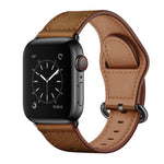 Pulseira de Couro Genuíno para Apple Watch Series, 7 45mm / 6&SE&5&4 44mm / 3&2&1 42mm, 7 41mm / 6&SE&5&4 40mm / 3&2&1 38mm