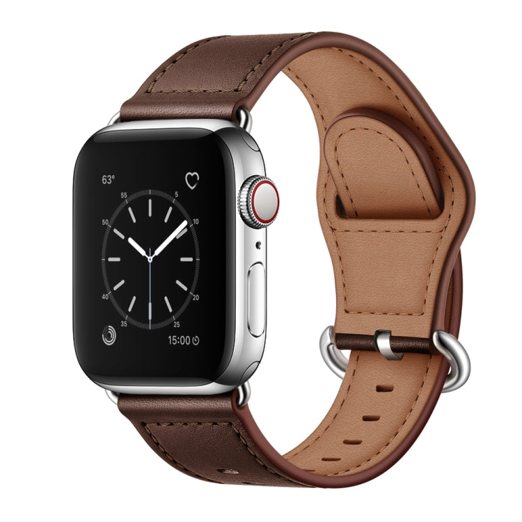 Pulseira de Couro Genuíno para Apple Watch Series, 7 45mm / 6&SE&5&4 44mm / 3&2&1 42mm, 7 41mm / 6&SE&5&4 40mm / 3&2&1 38mm