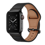 Pulseira de Couro Genuíno para Apple Watch Series, 7 45mm / 6&SE&5&4 44mm / 3&2&1 42mm, 7 41mm / 6&SE&5&4 40mm / 3&2&1 38mm