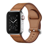 Pulseira de Couro Genuíno para Apple Watch Series, 7 45mm / 6&SE&5&4 44mm / 3&2&1 42mm, 7 41mm / 6&SE&5&4 40mm / 3&2&1 38mm