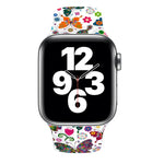 Pulseira de Relógio com Impressão de Unha Única para Apple Watch Series, 7 45mm / 6&SE&5&4 44mm / 3&2&1 42mm, 7 41mm / 6&SE&5&4 40mm / 3&2&1 38mm