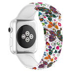 Pulseira de Relógio com Impressão de Unha Única para Apple Watch Series, 7 45mm / 6&SE&5&4 44mm / 3&2&1 42mm, 7 41mm / 6&SE&5&4 40mm / 3&2&1 38mm