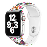 Pulseira de Relógio com Impressão de Unha Única para Apple Watch Series, 7 45mm / 6&SE&5&4 44mm / 3&2&1 42mm, 7 41mm / 6&SE&5&4 40mm / 3&2&1 38mm