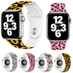 Pulseira de Relógio com Impressão de Unha Única para Apple Watch Series, 7 45mm / 6&SE&5&4 44mm / 3&2&1 42mm, 7 41mm / 6&SE&5&4 40mm / 3&2&1 38mm