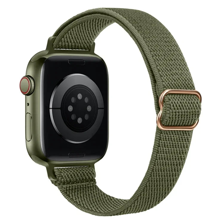 Pulseira de Relógio de Nylon para Cintura Pequena para Apple Watch Series, 7 45mm / 6&SE&5&4 44mm / 3&2&1 42mm, 7 41mm / 6&SE&5&4 40mm / 3&2&1 38mm