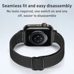 Small Waist Nylon Watch Band For Apple Watch Series, 7 45mm / 6&SE&5&4 44mm / 3&2&1 42mm, 7 41mm / 6&SE&5&4 40mm / 3&2&1 38mm